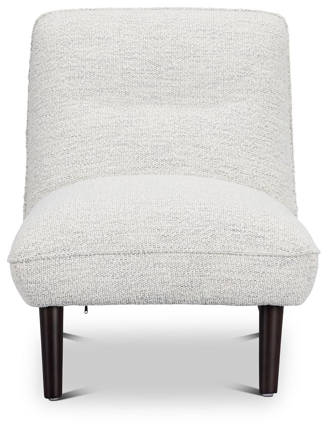 Lilac Light Gray Fabric Accent Chair