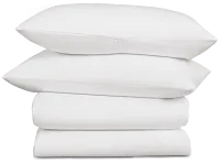 Rest & Renew Percale Cotton White 200 Thread Duvet Set