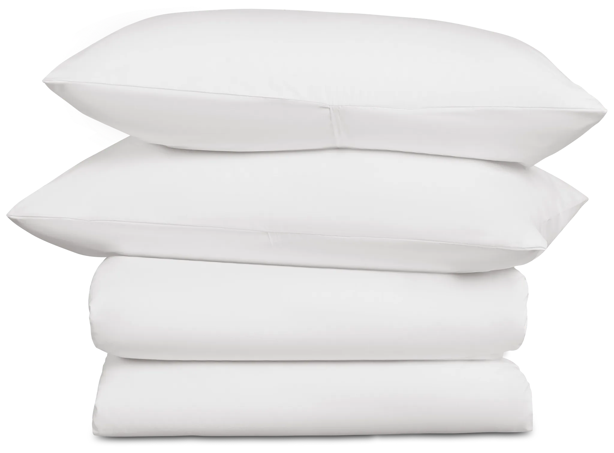 Rest & Renew Percale Cotton White 200 Thread Duvet Set