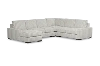 Edgewater Sea Lane Light Gray Medium Left Chaise Sectional