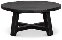 Ronan Black Round Coffee Table