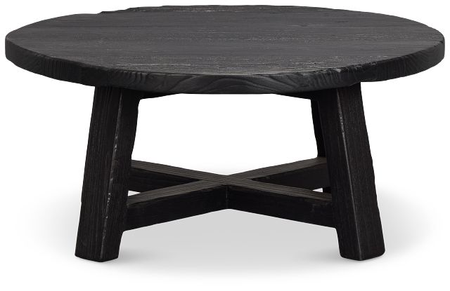 Ronan Black Round Coffee Table