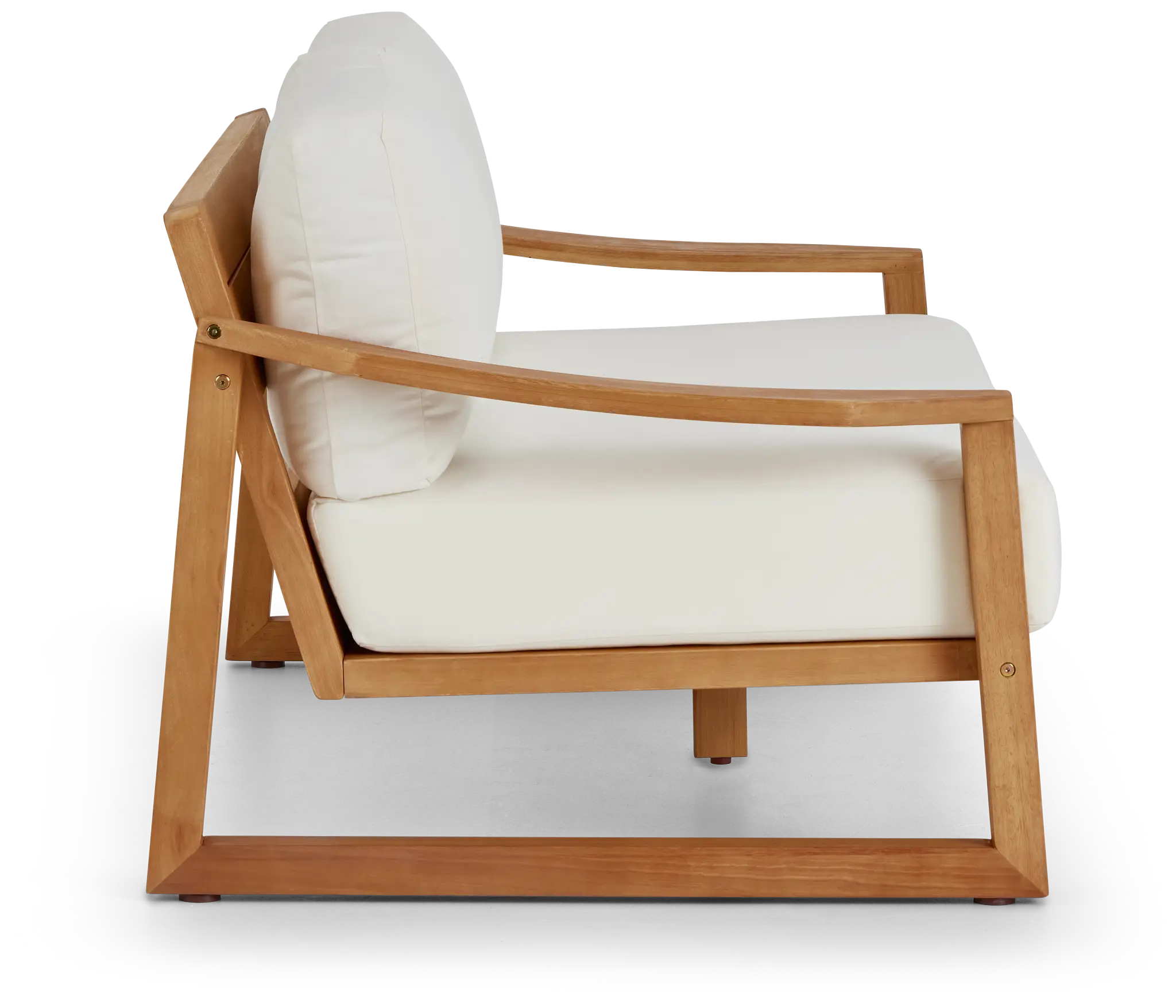 Tobago Light Tone Loveseat With White Cushions Tobago Light Tone Loveseat With White Cushions