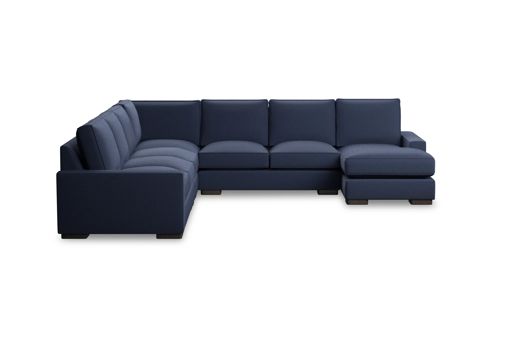 Edgewater Peyton Dark Blue Large Right Chaise Sectional