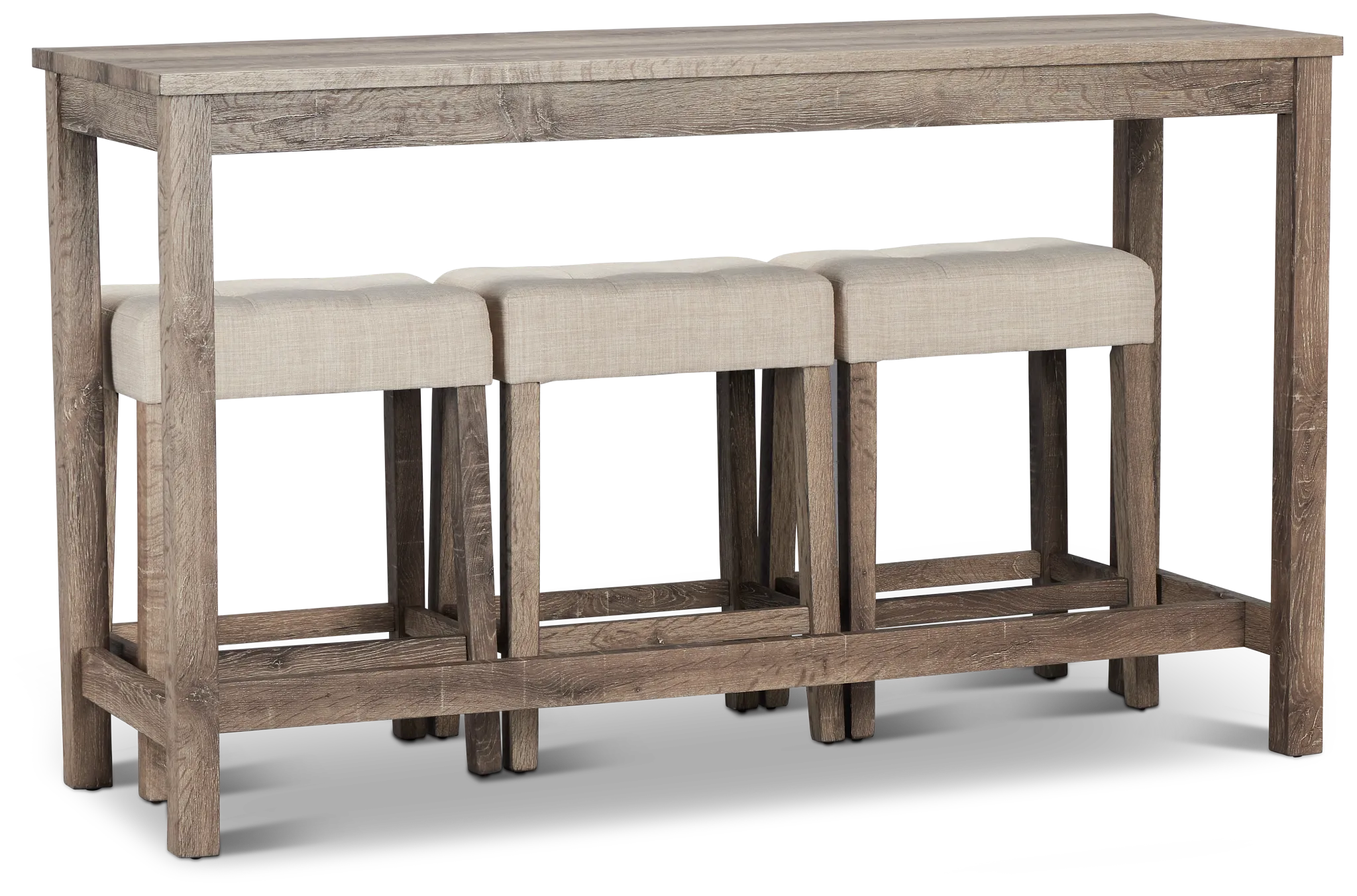 Robin Light Tone High Table & 3 Barstools