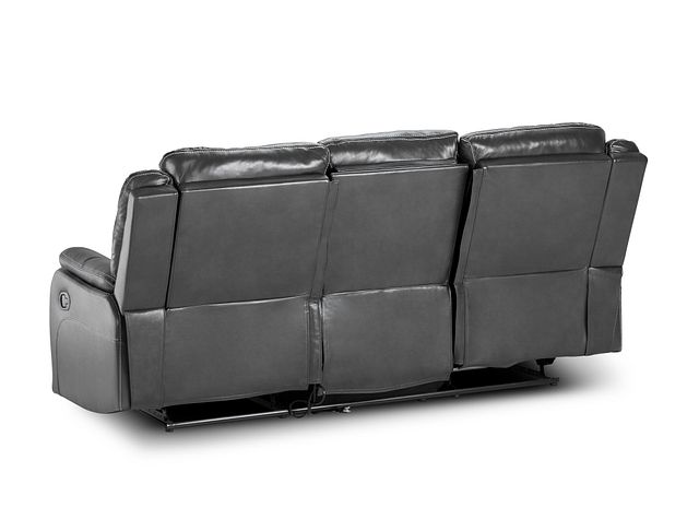 Lowe Dark Gray Micro Reclining Sofa (5)