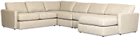 Maxwell Dark Gray Fabric Large Right Chaise Sectional