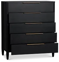 Stockton Black Drawer Chest