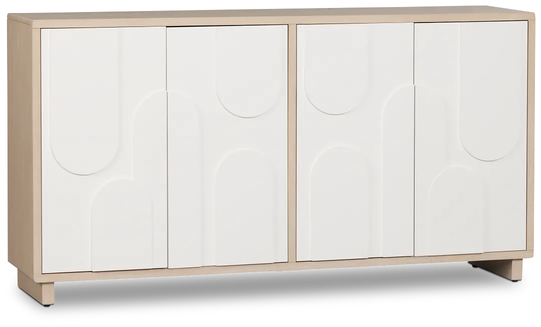 Wantari Two-tone 4 Door Credenza