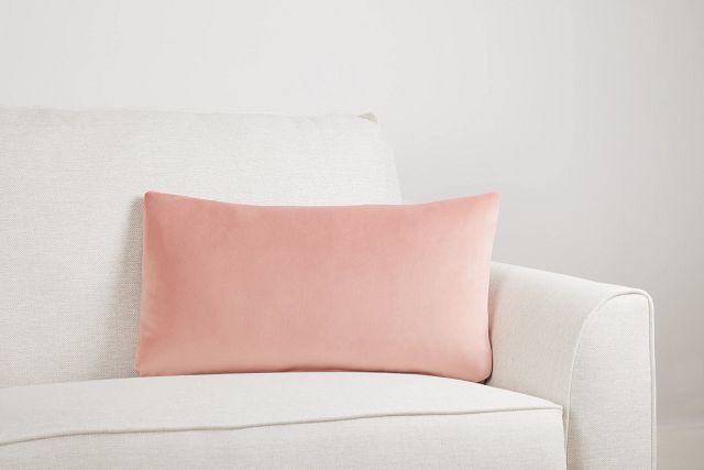 Reign Light Pink Lumbar Accent Pillow