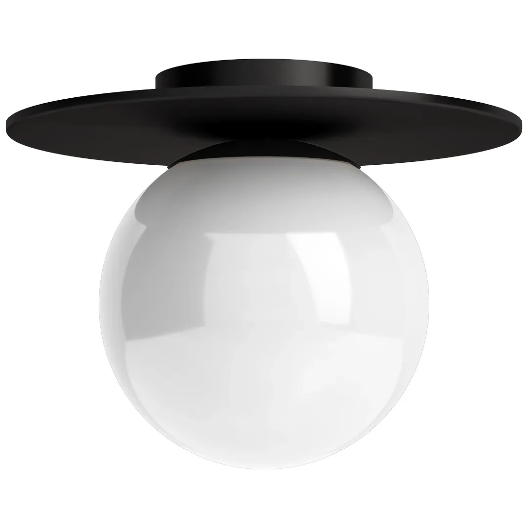 Sayer Black Semi Flush Mounted Light