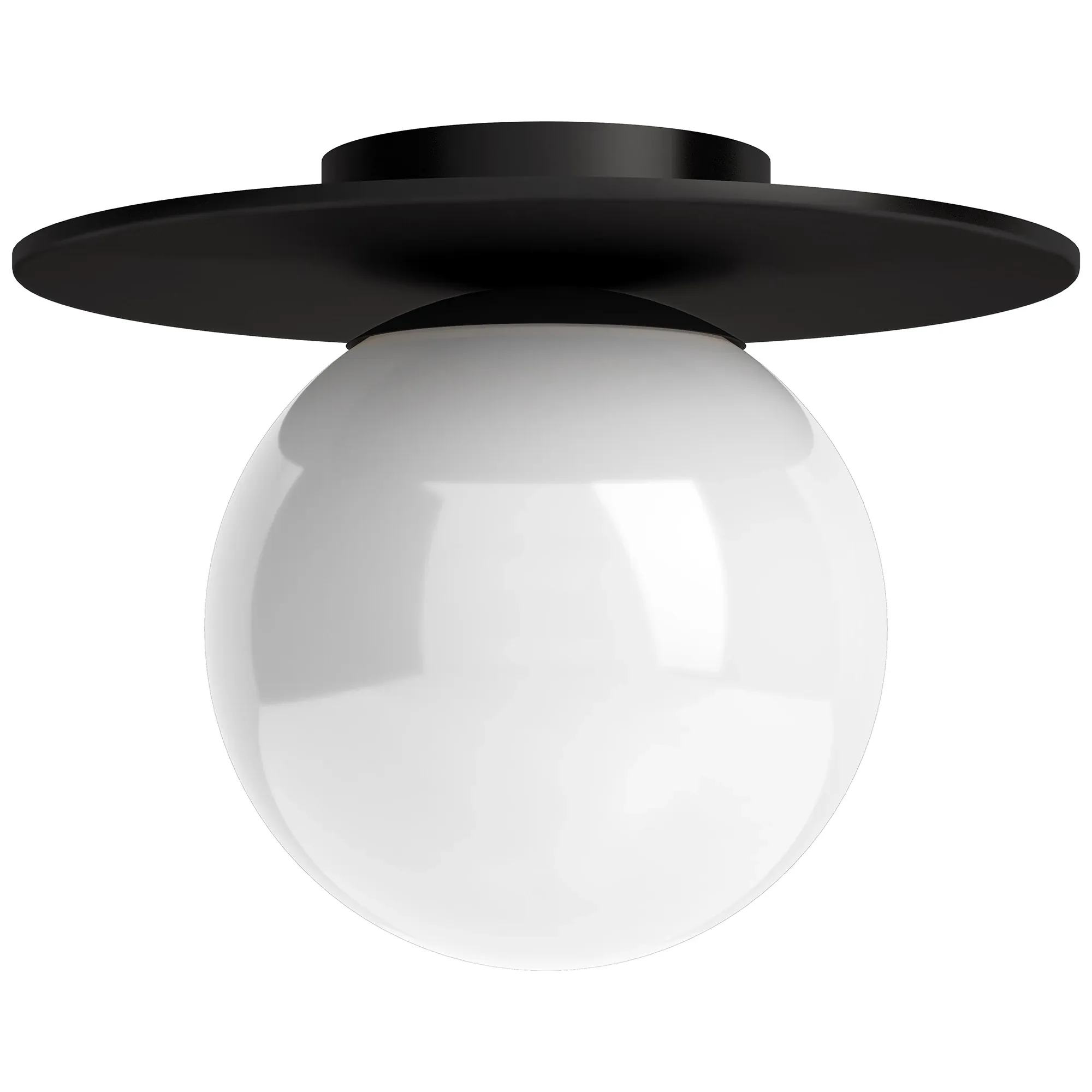 Sayer Black Semi Flush Mounted Light