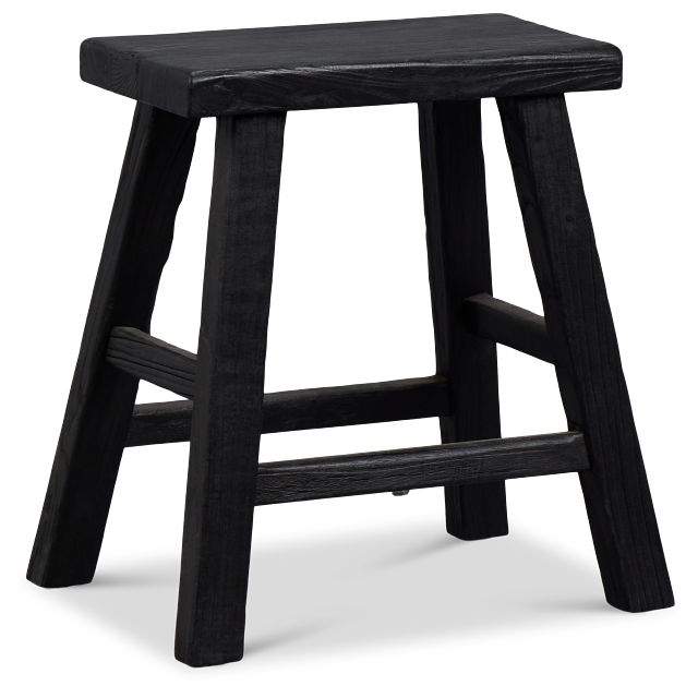 Demir Black Accent Stool