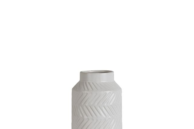 Allie White Small Vase