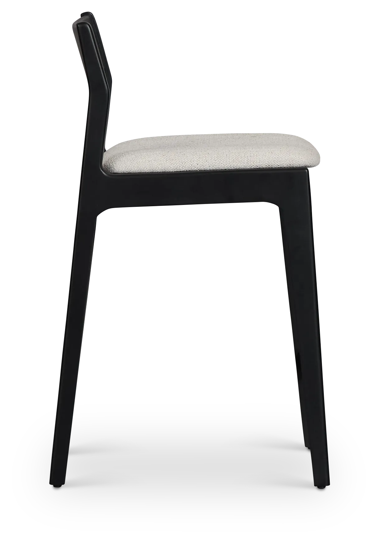 Santorini Black 24" Upholstered Barstool