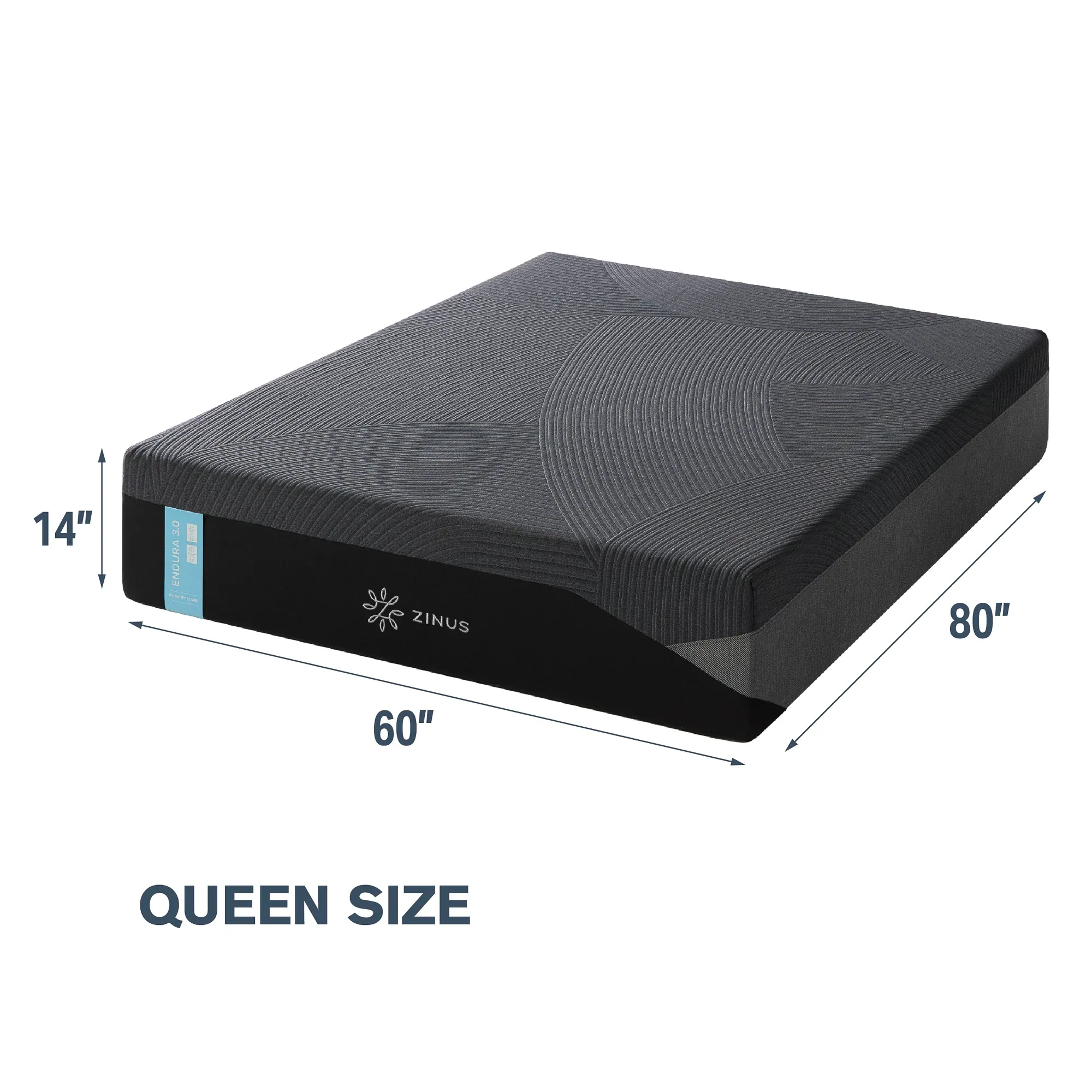 Zinus Endura 3.0 14" Plush Memory Foam Mattress