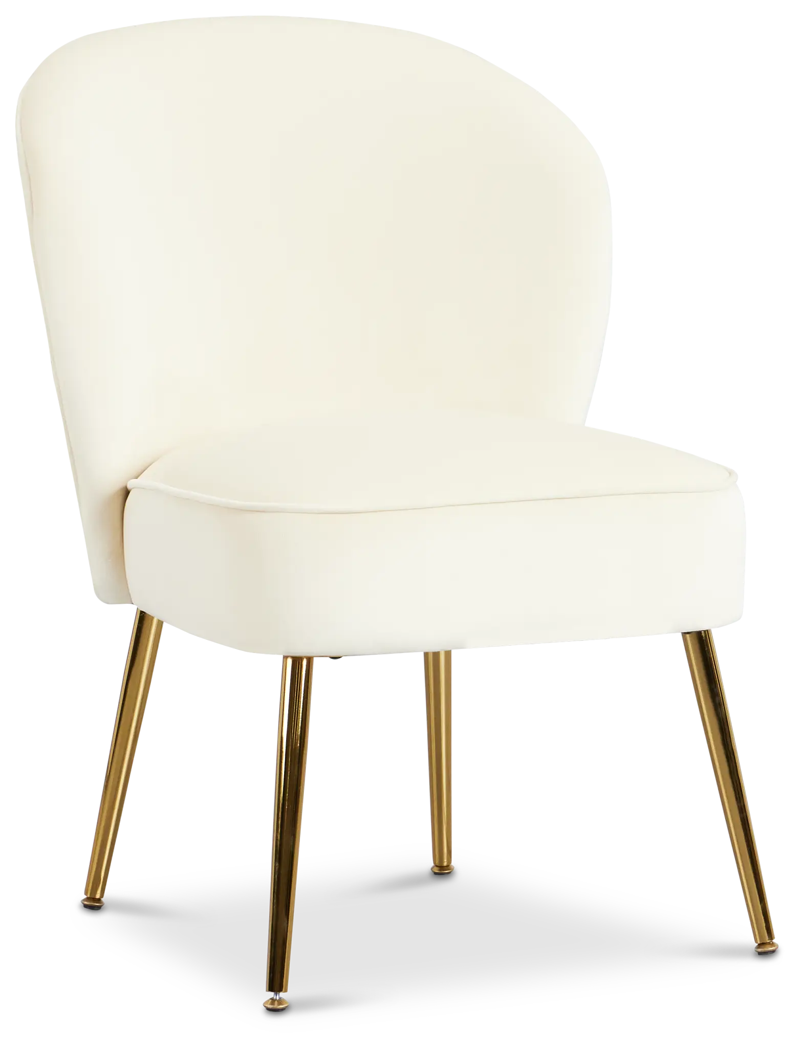 Tami White Velvet Accent Chair Tami White Velvet Accent Chair