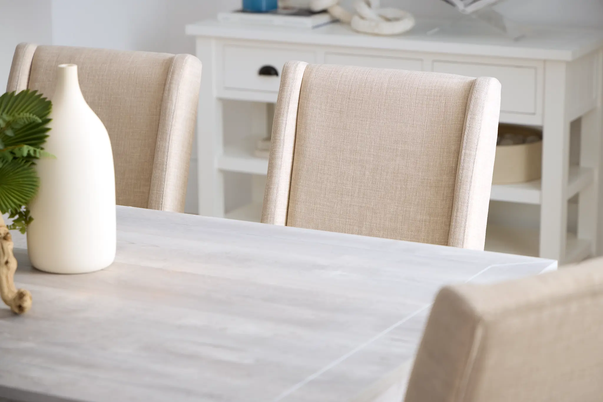 Delray White Upholstered Side Chair Delray White Upholstered Side Chair