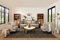 Easton Brown Fabric Sofa