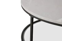 Joliet Gray Round Coffee Table