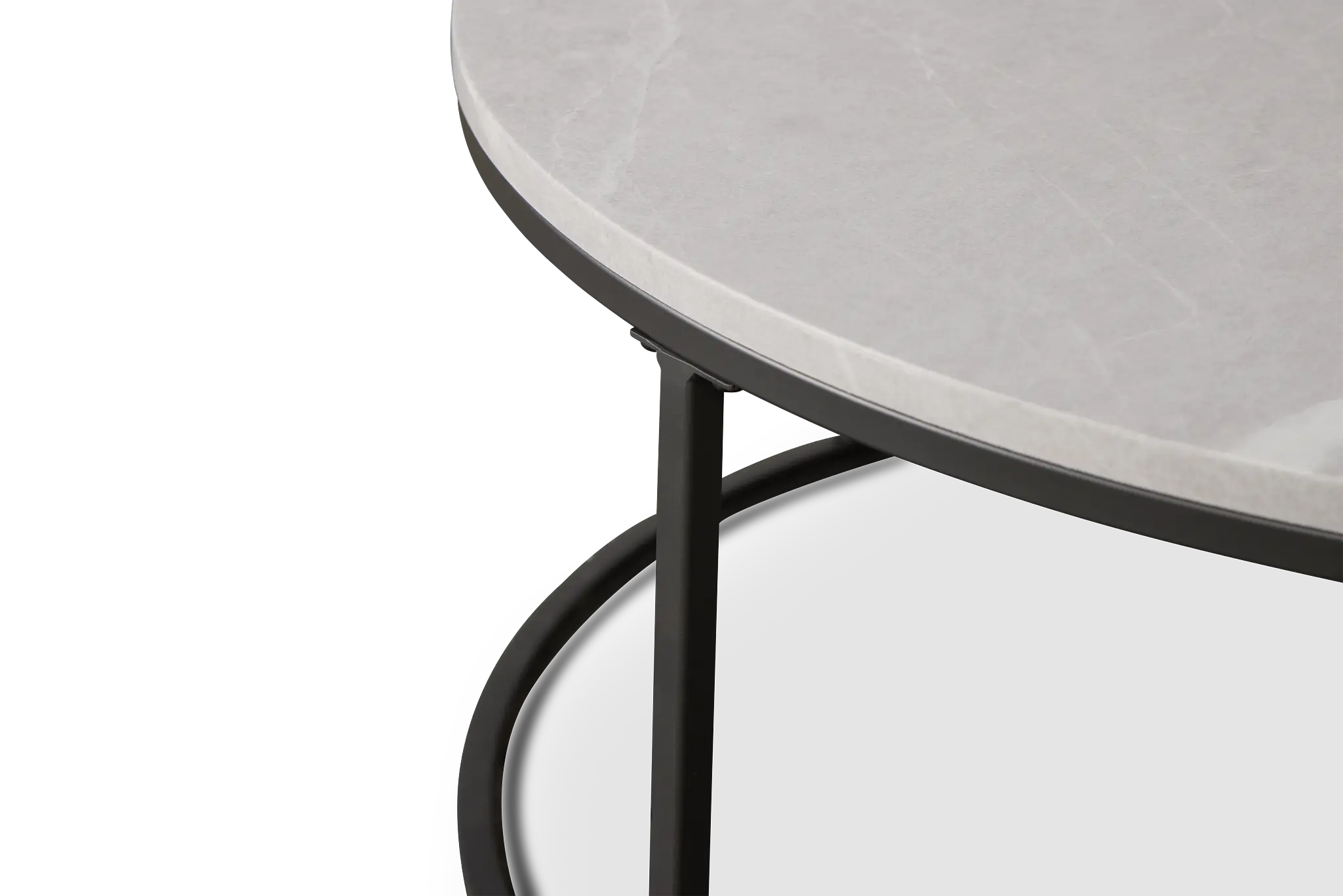 Joliet Gray Round Coffee Table Joliet Gray Round Coffee Table