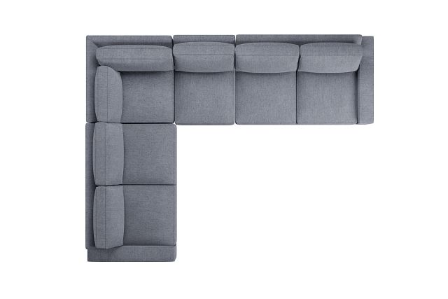 Edgewater Elevation Gray Medium Two-arm Sectional