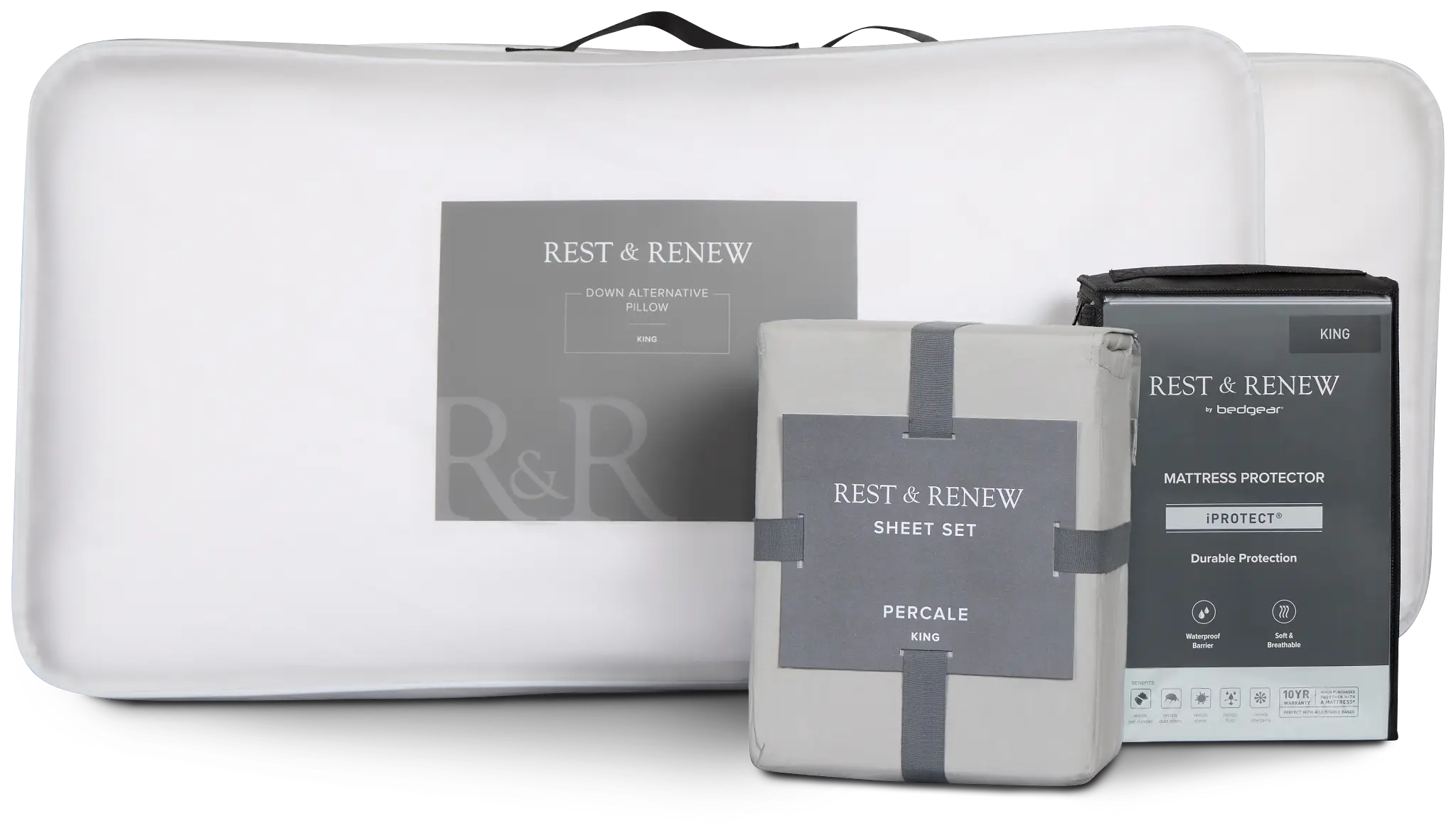 Rest & Renew Essential Gray Sleep Bundle Rest & Renew Essential Gray Sleep Bundle