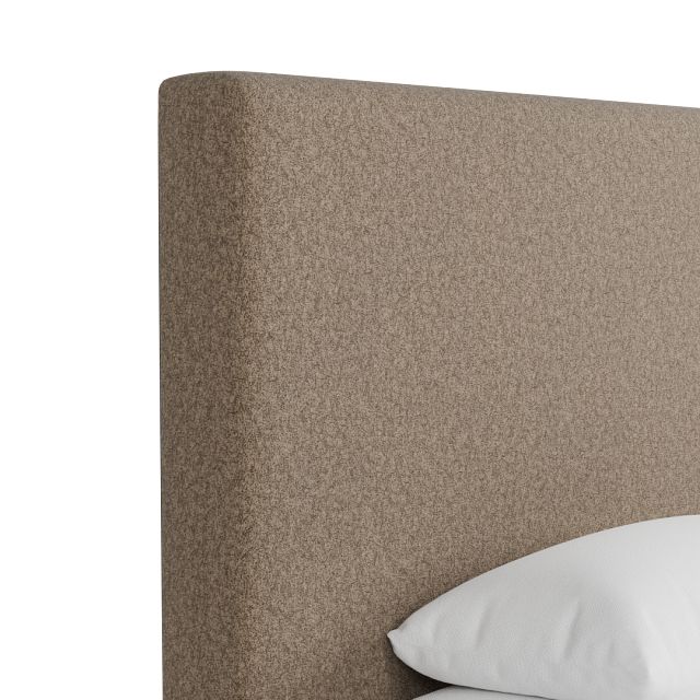 Grayton Merino Brown 54" Upholstered Platform Bed