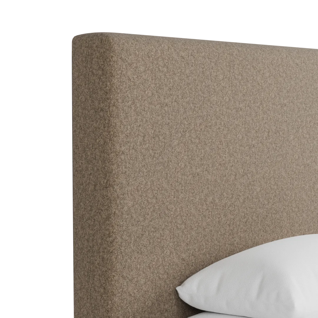 Grayton Merino Brown 54" Upholstered Platform Bed