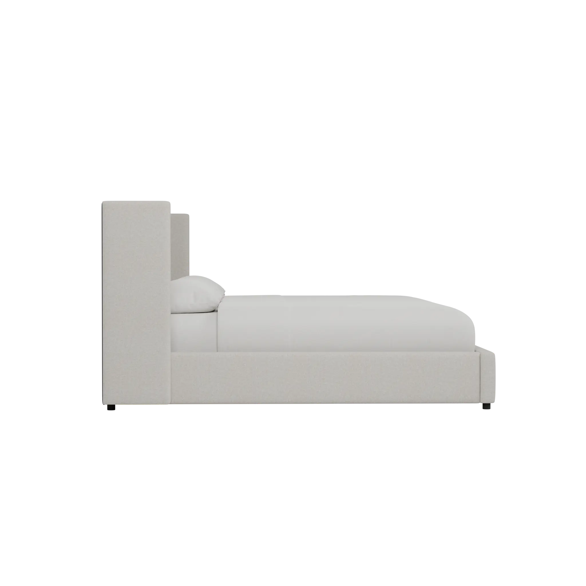 Captiva Elevation Khaki 48" Upholstered Shelter Bed Captiva Elevation Khaki 48" Upholstered Shelter Bed