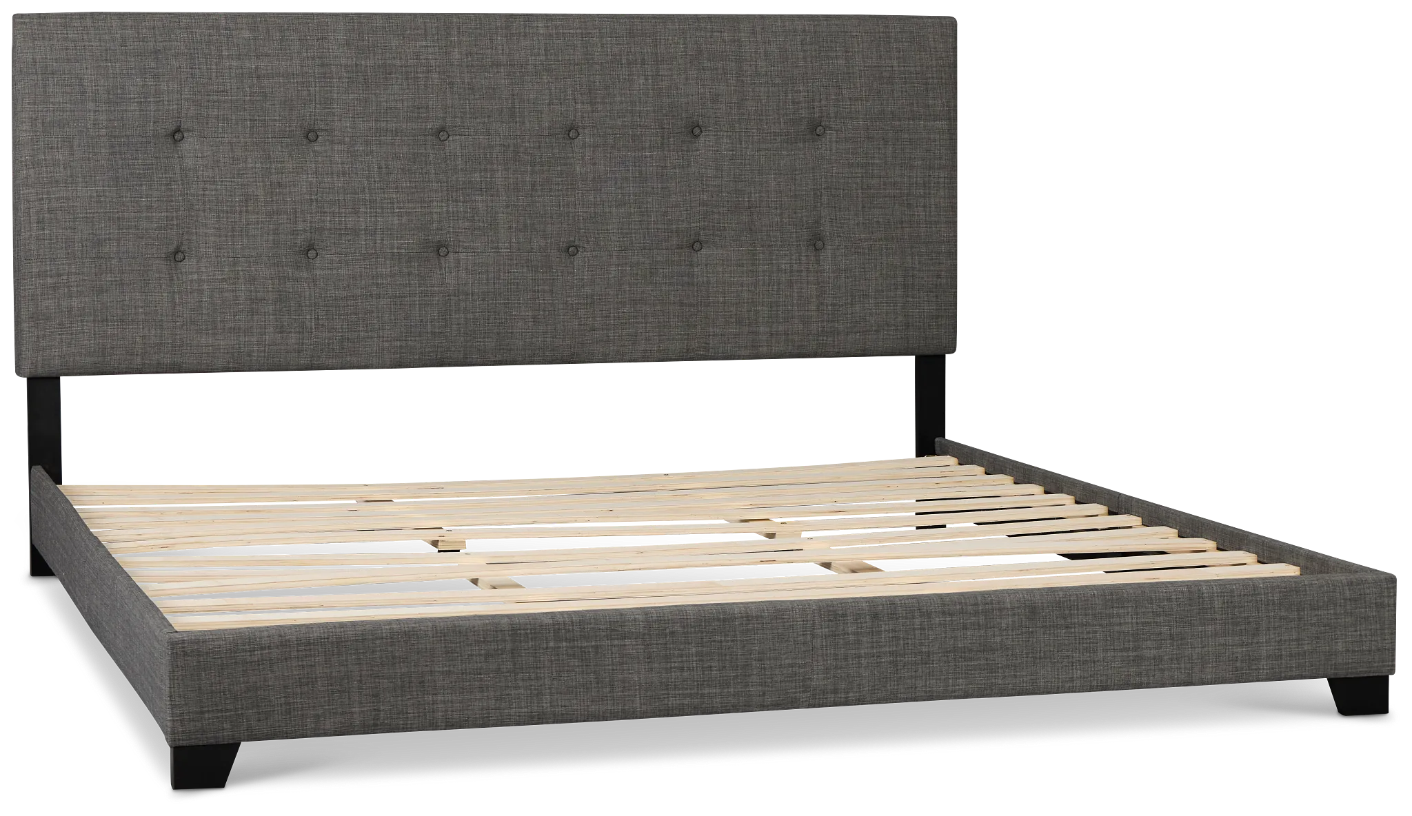 Flagler Gray Uph Panel Bed