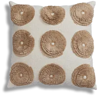 Halsto Ivory Square Accent Pillow