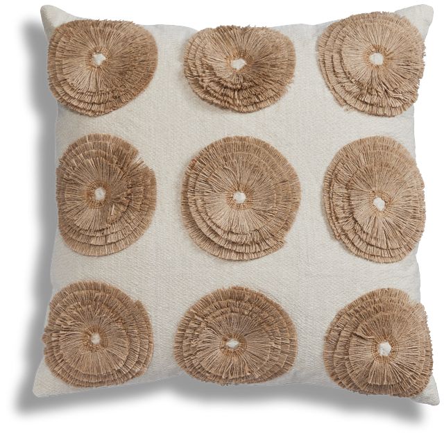 Halsto Ivory Square Accent Pillow