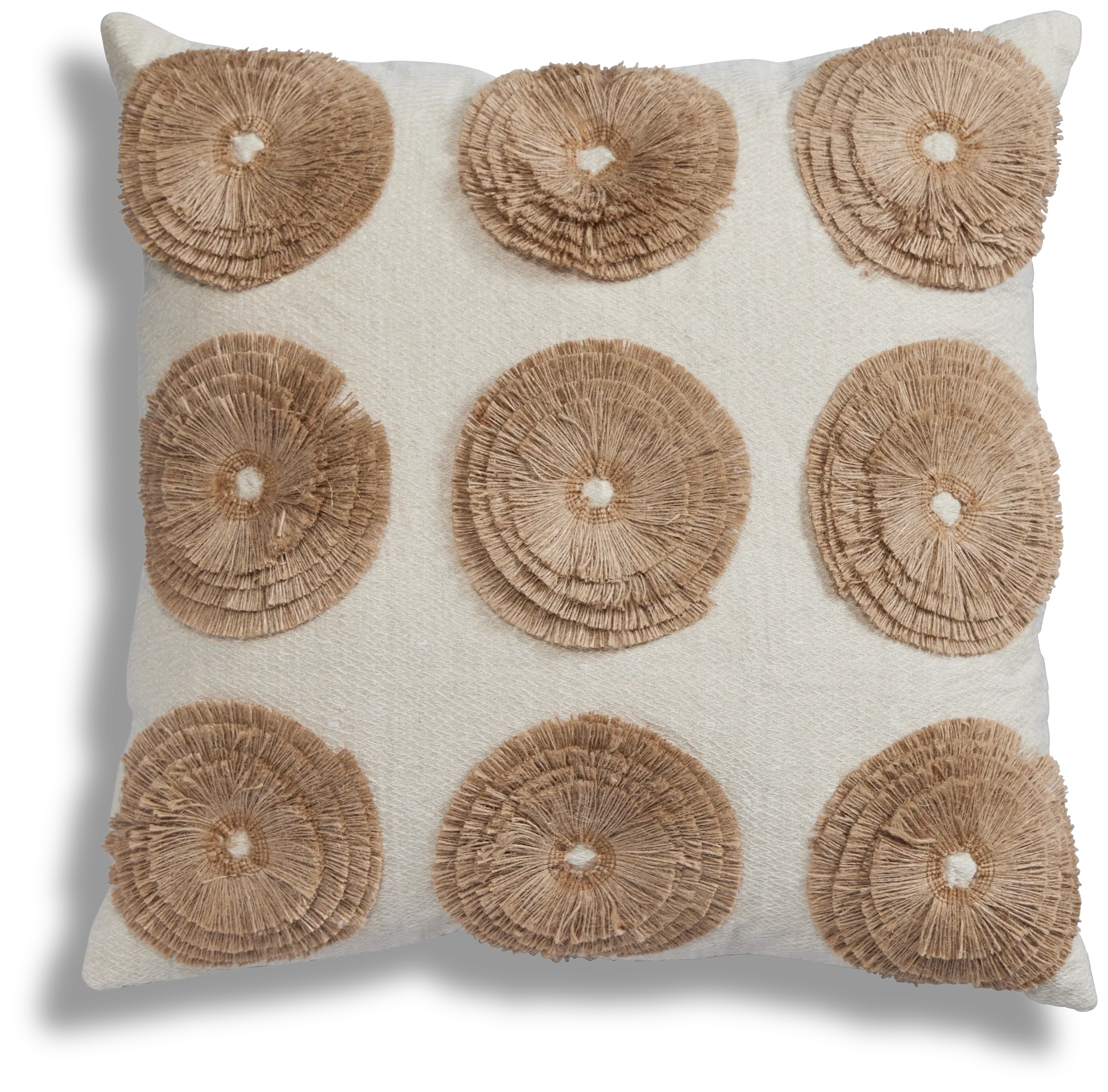 Halsto Ivory Square Accent Pillow