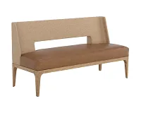 Joelle Brown Upholstered Dining Bench