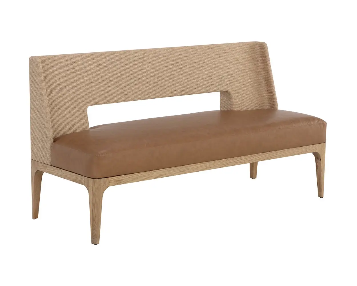 Joelle Brown Upholstered Dining Bench Joelle Brown Upholstered Dining Bench