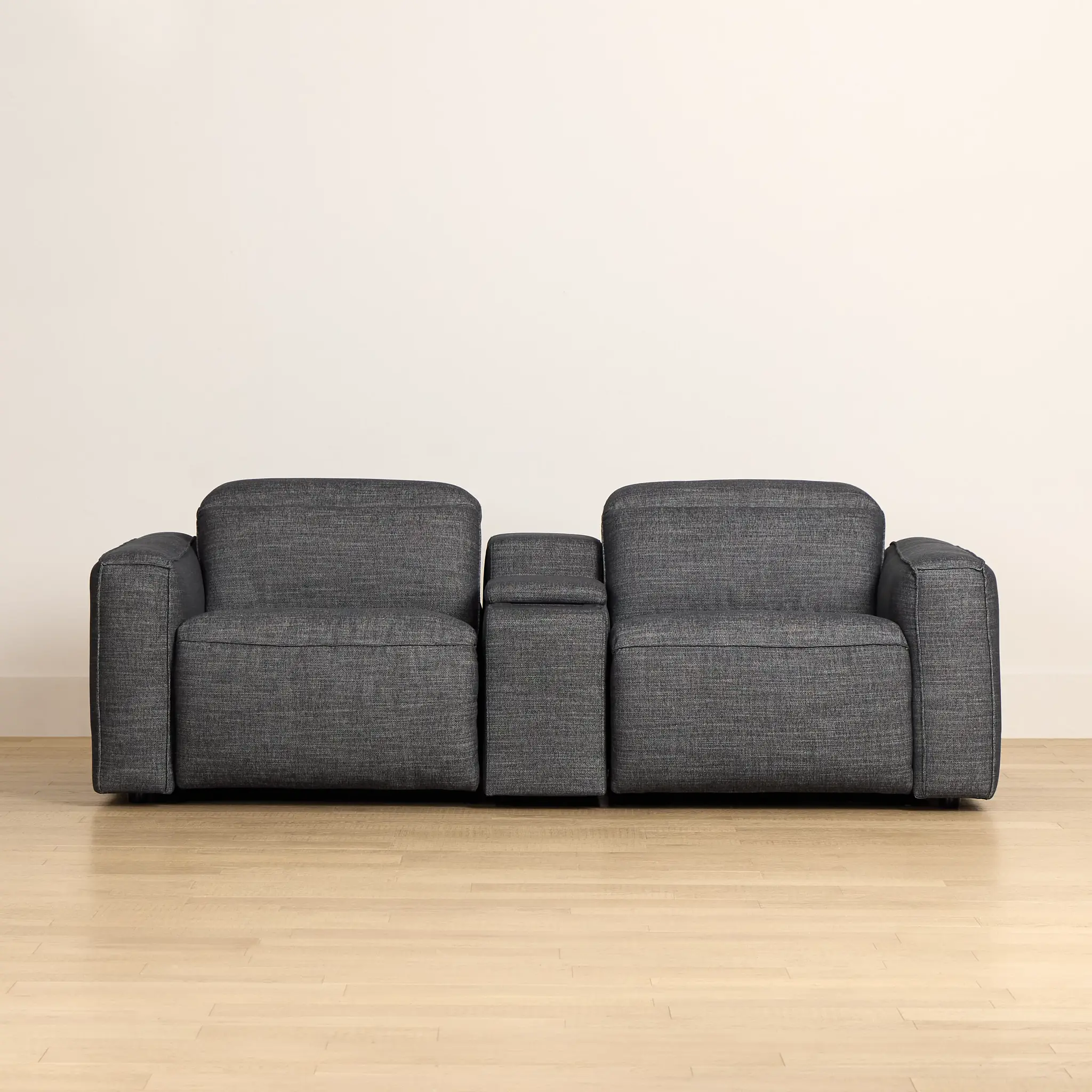 Ryland Dark Gray Fabric Power Reclining Console Sofa Ryland Dark Gray Fabric Power Reclining Console Sofa