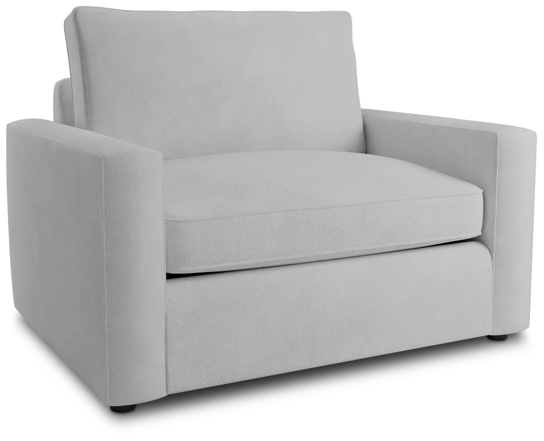 Siesta Peyton White Fabric Cooling Memory Foam Sleeper