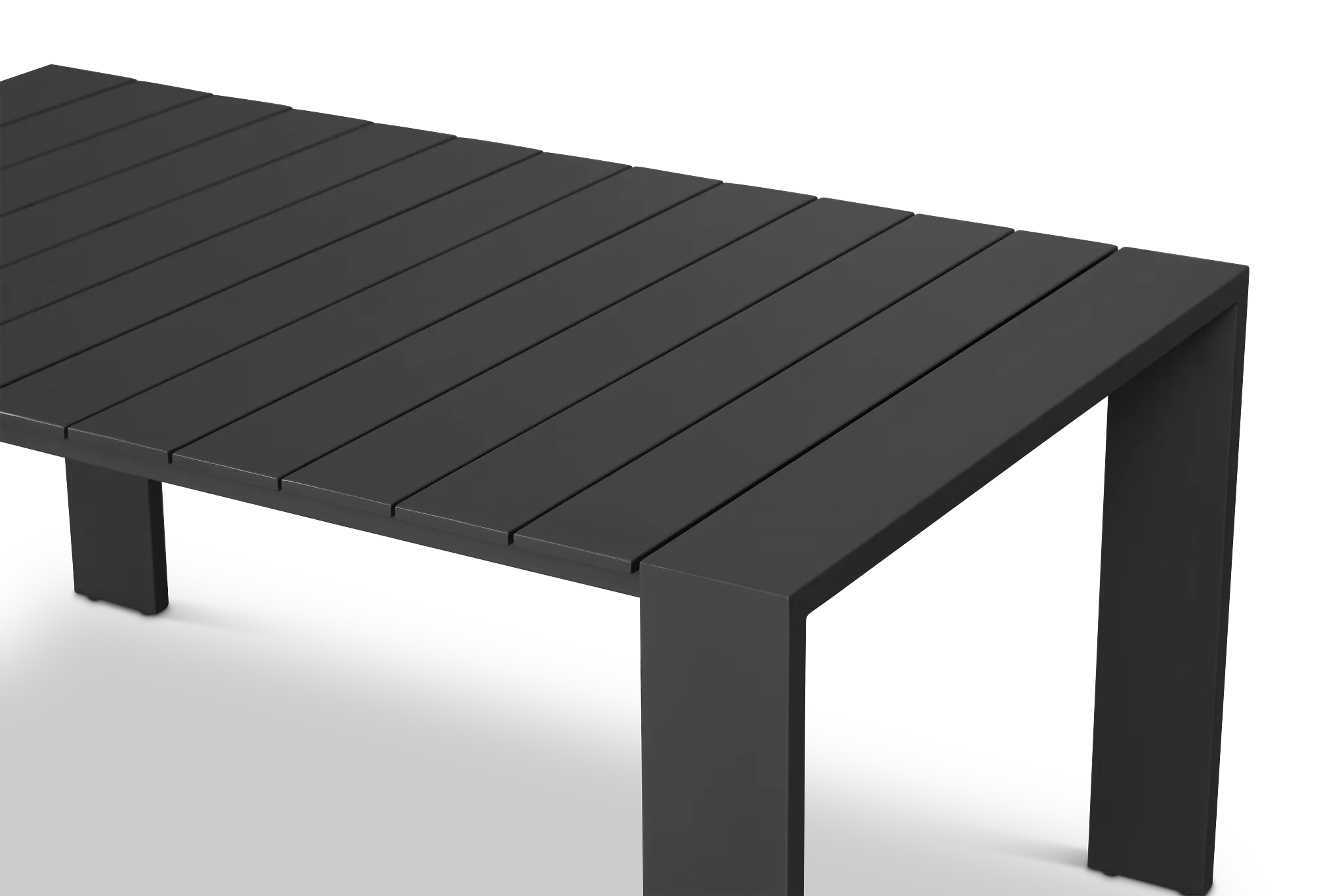 Sunrise Dark Gray 65" Rectangular Table