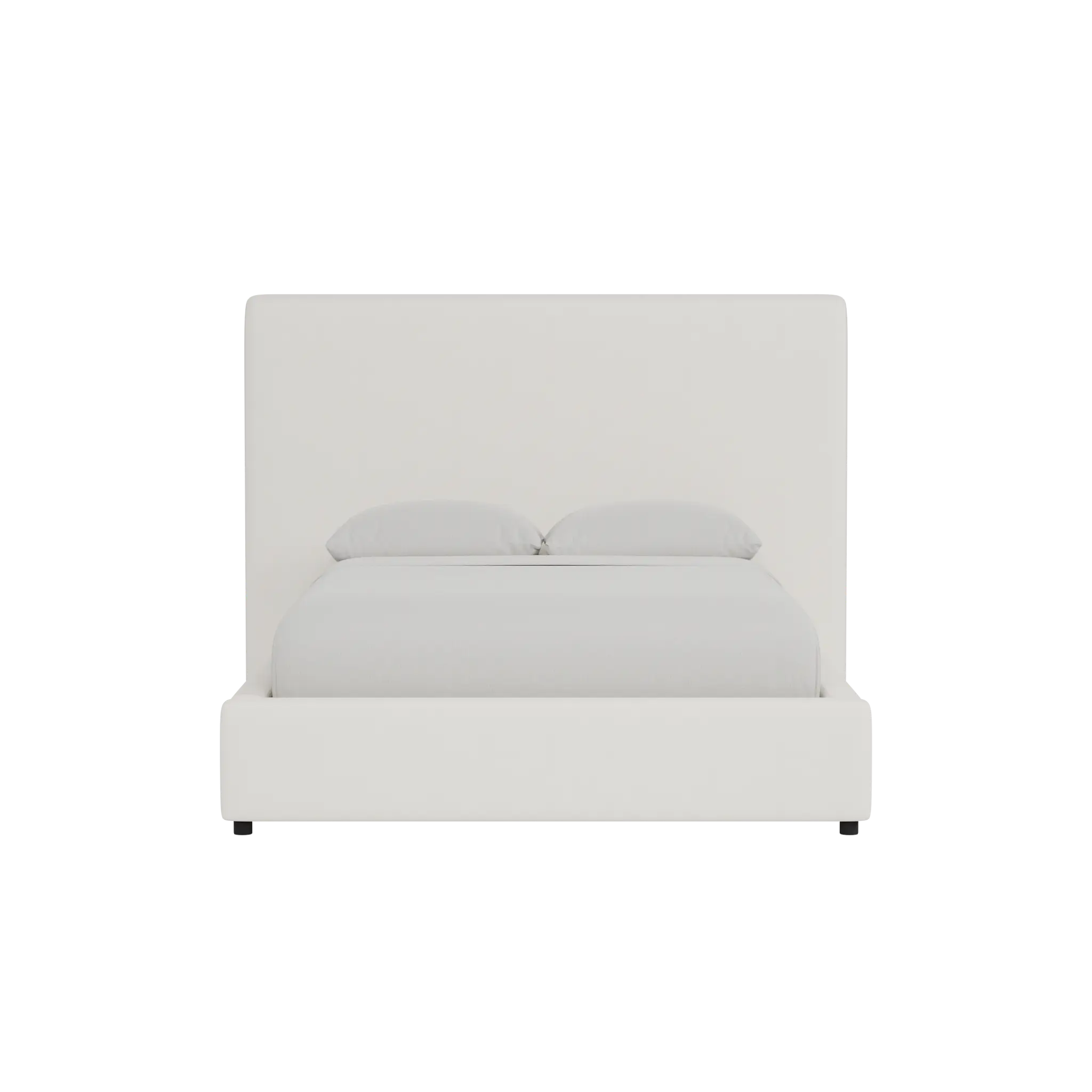 Grayton Gellar White 54" Upholstered Platform Bed Grayton Gellar White 54" Upholstered Platform Bed