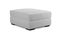 Edgewater Suave White Ottoman