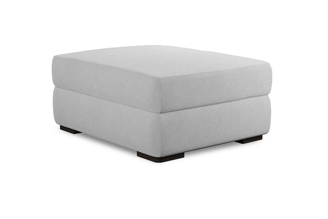 Edgewater Suave White Ottoman