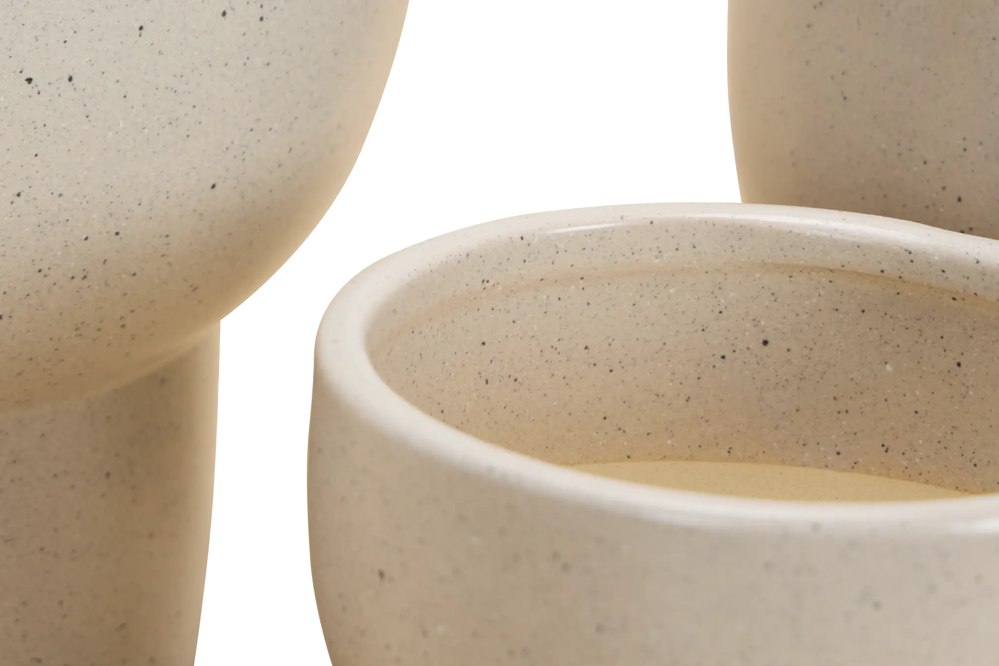 Arista Light Brown Set Of 3 Planter Arista Light Brown Set Of 3 Planter