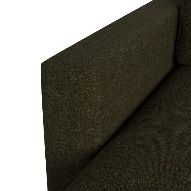 Citymod Green Fabric Left Chaise