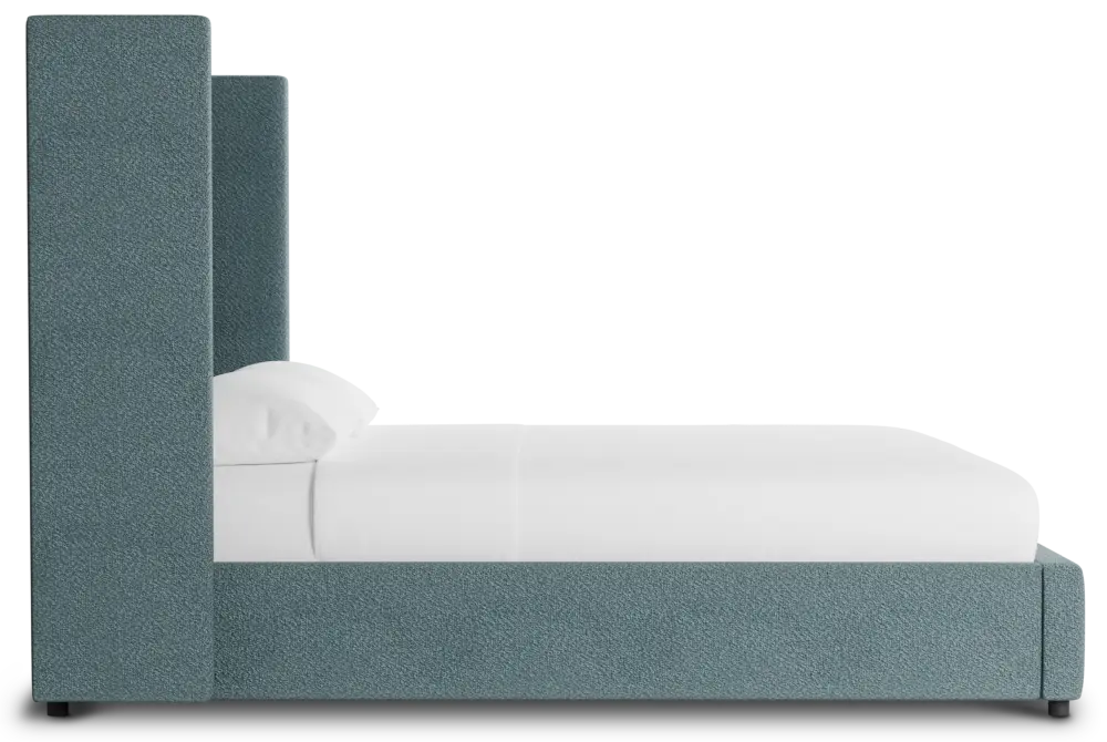 Captiva Sutton Blue 60" Upholstered Shelter Bed Captiva Sutton Blue 60" Upholstered Shelter Bed