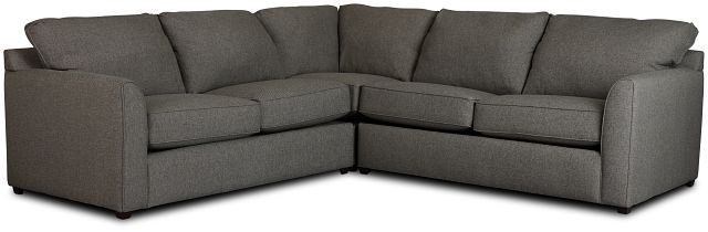 Asheville Brown Fabric Two-arm Right Innerspring Sleeper Sectional