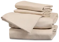 Rest & Renew Linen Blend Dark Beige Sheet Set