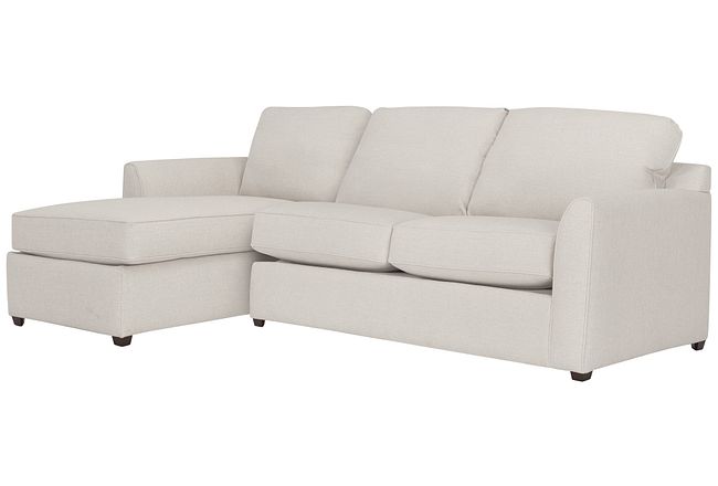 Asheville Light Taupe Fabric Left Chaise Sectional