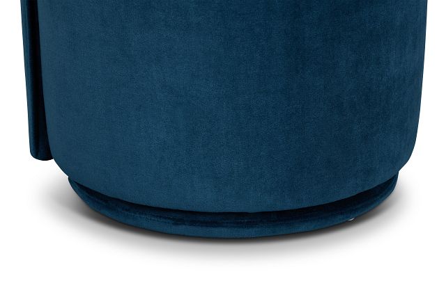 Claude Dark Blue Velvet Upholstered Side Chair