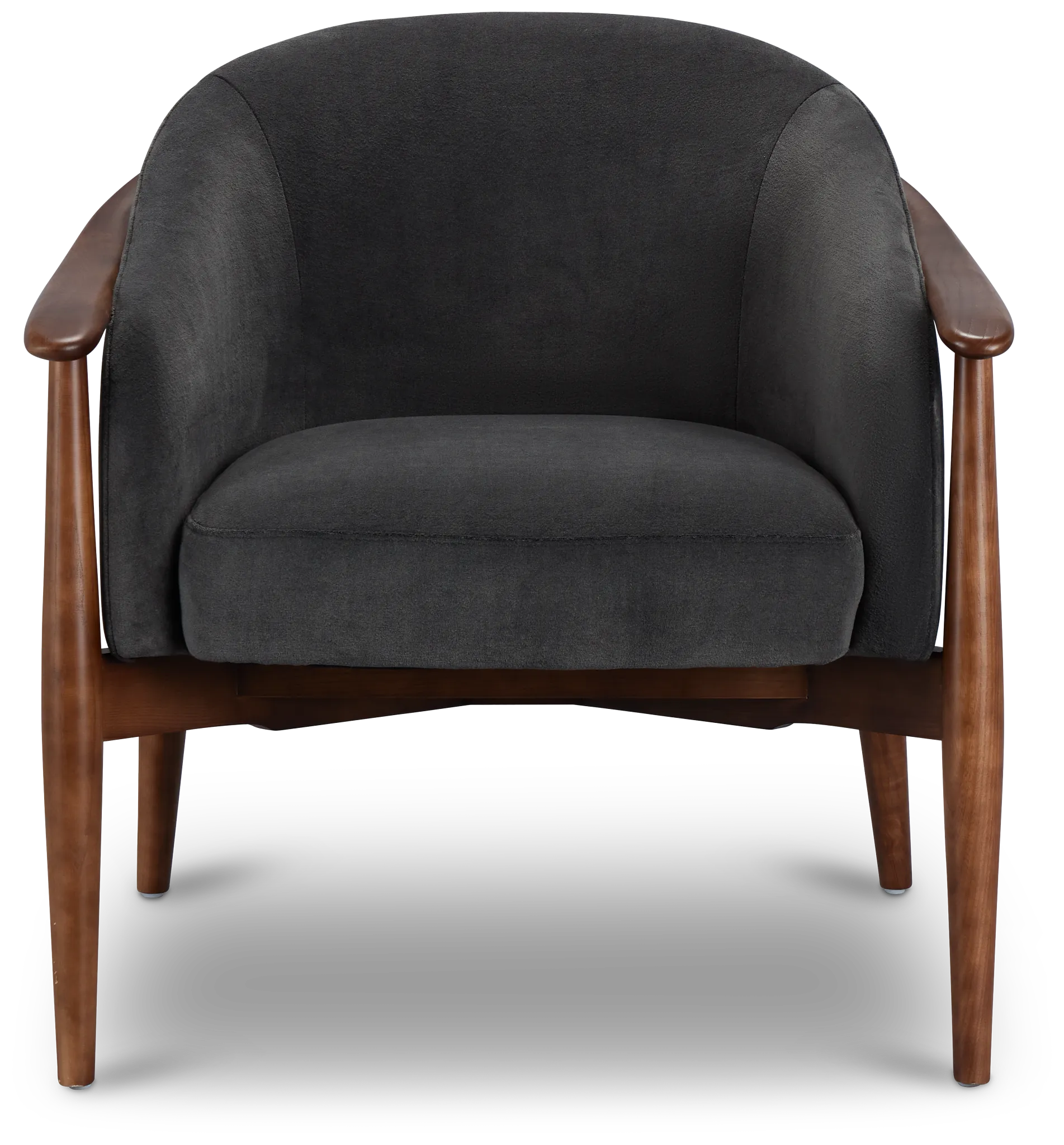 Nova Dark Gray Velvet Accent Chair